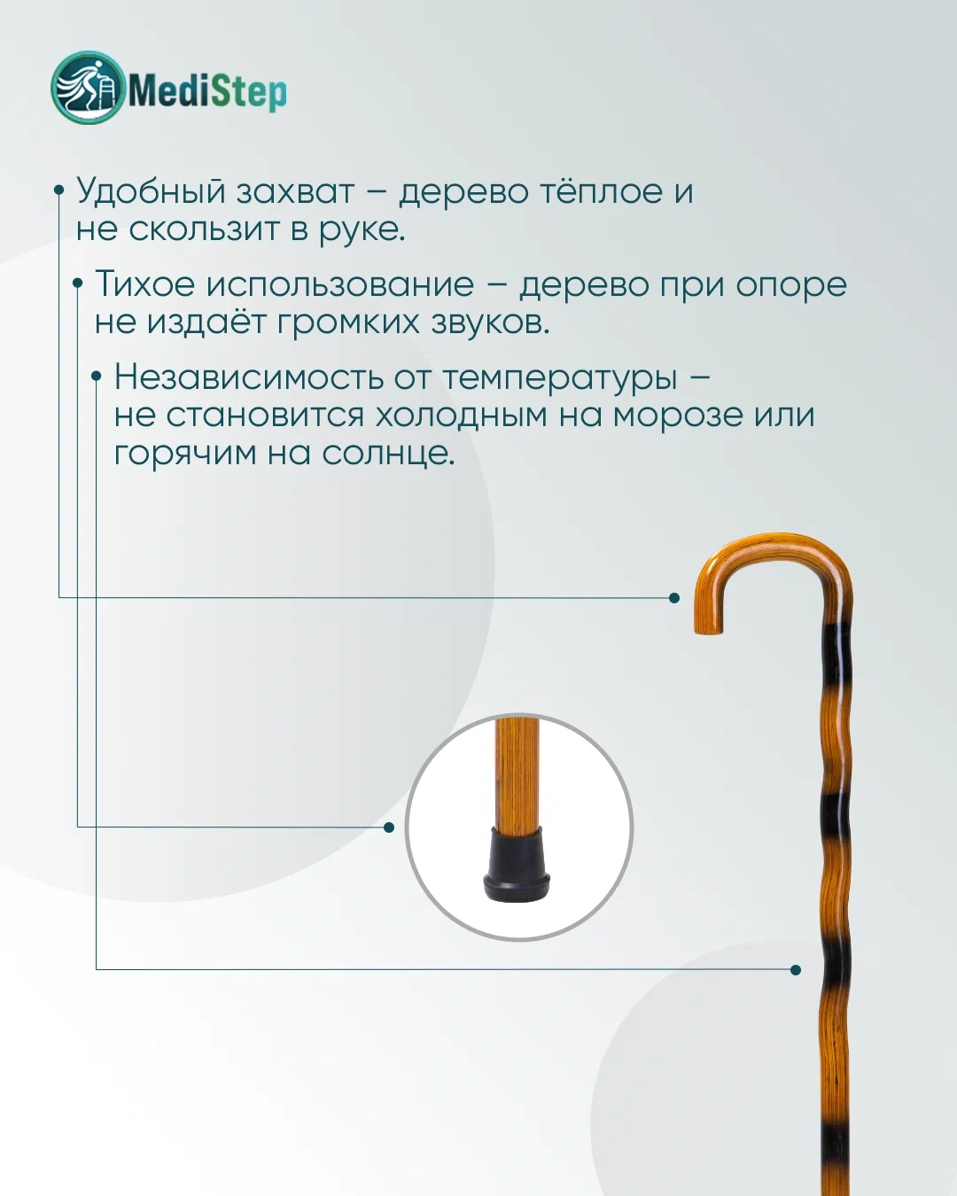 Трость обыкновенная деревянная