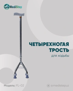 Четырехногий трость для ходьбы FL-02