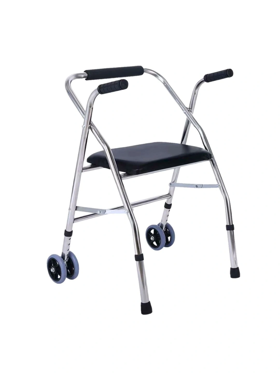  Складные ходунки для взрослых с колесами и сиденьем WW-14