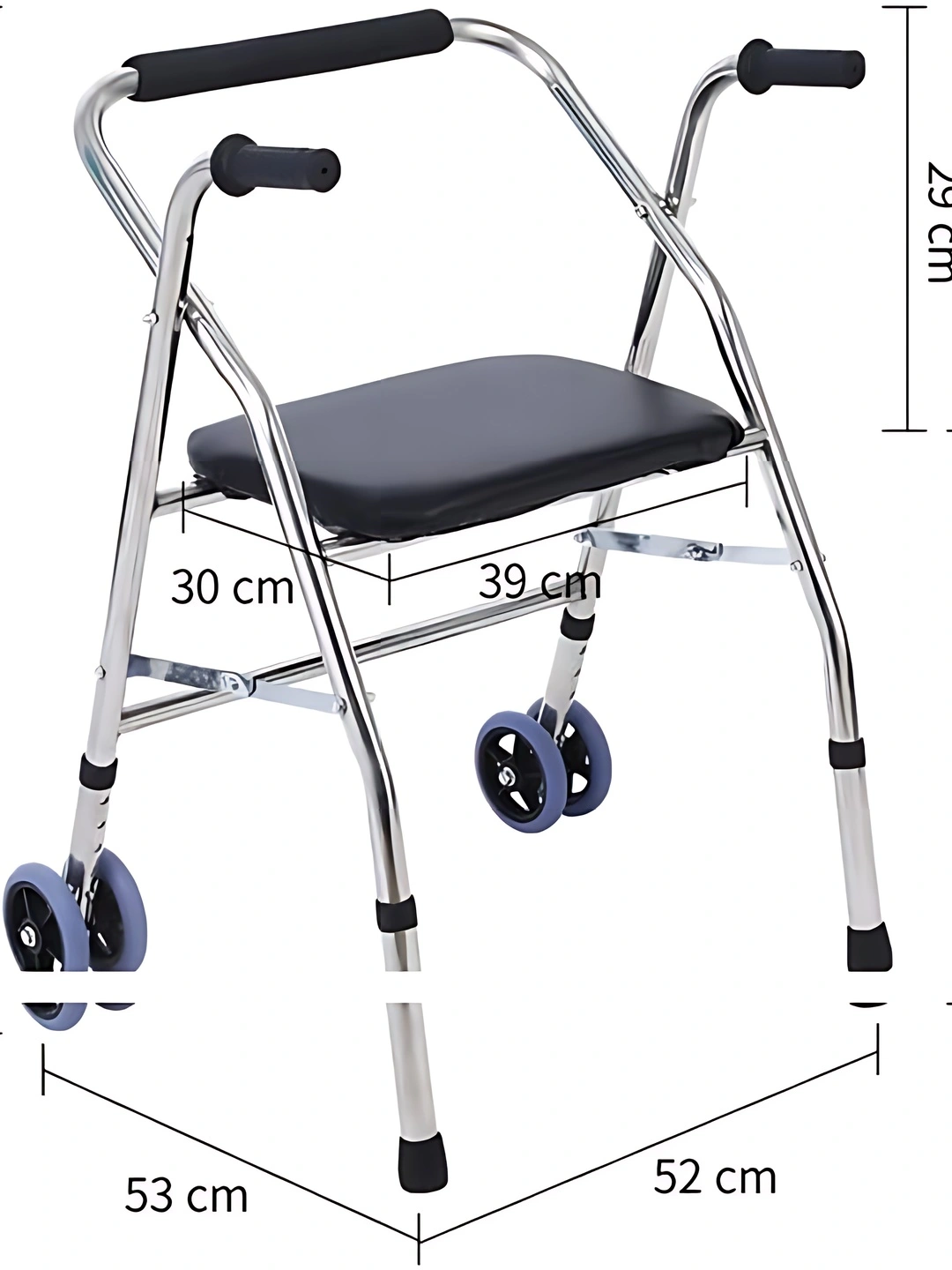  Складные ходунки для взрослых с колесами и сиденьем WW-14